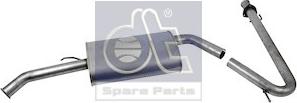 DT Spare Parts 12.27158 - Silenziatore centrale / posteriore autozon.pro