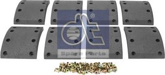 DT Spare Parts 3.96449 - Kit materiale d'attrito, Freno a tamburo autozon.pro