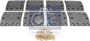 DT Spare Parts 3.96487 - Kit materiale d'attrito, Freno a tamburo autozon.pro