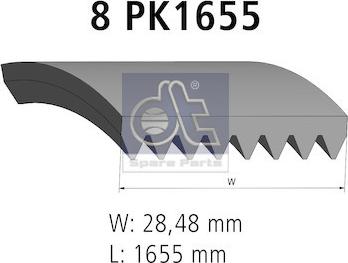 DT Spare Parts 3.34342 - Cinghia Poly-V autozon.pro