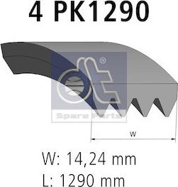 DT Spare Parts 3.34339 - Cinghia Poly-V autozon.pro