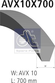 DT Spare Parts 3.34258 - Cinghia trapezoidale autozon.pro