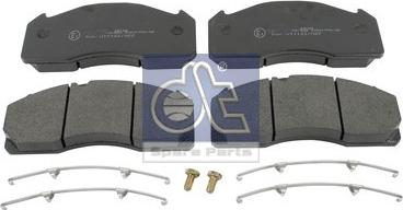 DT Spare Parts 2.94071 - Kit pastiglie freno, Freno a disco autozon.pro