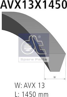 DT Spare Parts 2.15358 - Cinghia trapezoidale autozon.pro