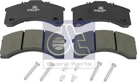 DT Spare Parts 7.92601 - Kit pastiglie freno, Freno a disco autozon.pro