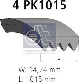 DT Spare Parts 7.54817 - Cinghia Poly-V autozon.pro