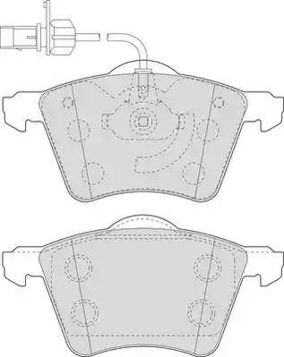 Duron DBP391654 - Kit pastiglie freno, Freno a disco autozon.pro