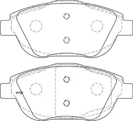 Duron DBP344288 - Kit pastiglie freno, Freno a disco autozon.pro