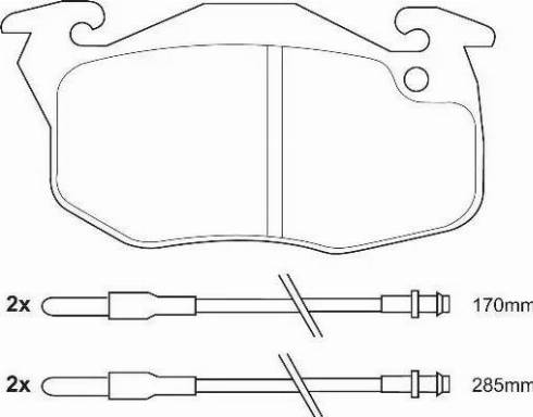 Duron DBP340730 - Kit pastiglie freno, Freno a disco autozon.pro