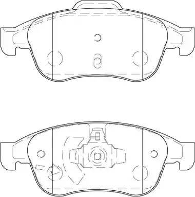 Duron DBP354180 - Kit pastiglie freno, Freno a disco autozon.pro