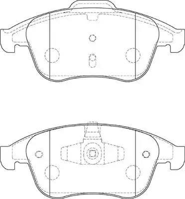 Duron DBP354181 - Kit pastiglie freno, Freno a disco autozon.pro