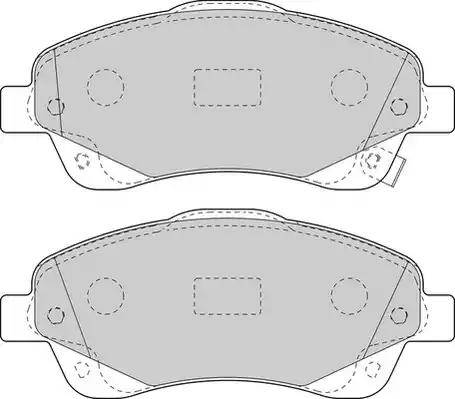 Duron DBP371648 - Kit pastiglie freno, Freno a disco autozon.pro