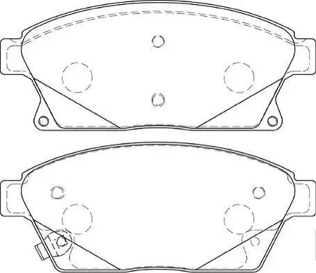 Duron DBP254264 - Kit pastiglie freno, Freno a disco autozon.pro