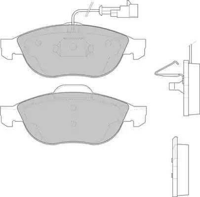 Duron DBP231134 - Kit pastiglie freno, Freno a disco autozon.pro