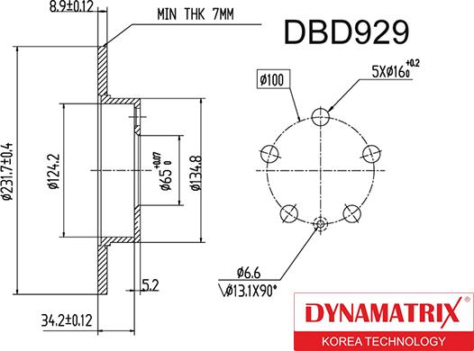 Dynamatrix DBD929 - Discofreno autozon.pro