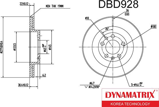 Dynamatrix DBD928 - Discofreno autozon.pro