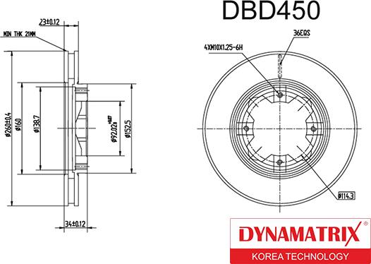 Dynamatrix DBD450 - Discofreno autozon.pro