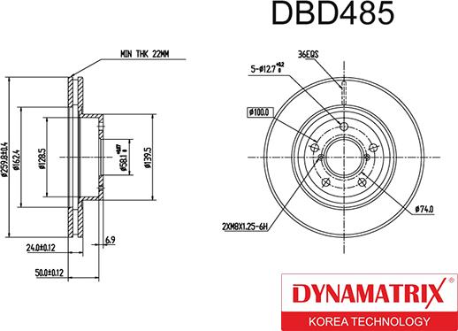 Dynamatrix DBD485 - Discofreno autozon.pro