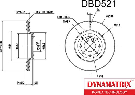 Dynamatrix DBD521 - Discofreno autozon.pro