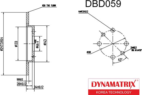 Dynamatrix DBD059 - Discofreno autozon.pro