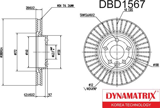 Dynamatrix DBD1567 - Discofreno autozon.pro