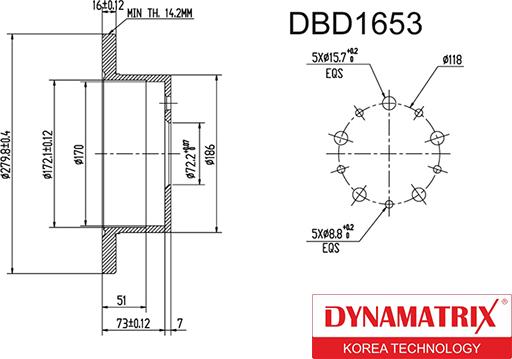 Dynamatrix DBD1653 - Discofreno autozon.pro