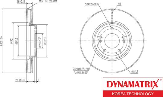 Dynamatrix DBD1630 - Discofreno autozon.pro