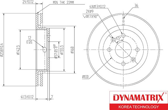 Dynamatrix DBD1628 - Discofreno autozon.pro