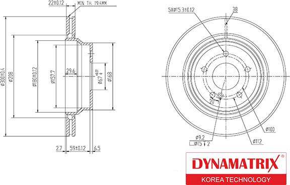 Dynamatrix DBD1672 - Discofreno autozon.pro