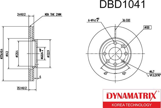 Dynamatrix DBD1041 - Discofreno autozon.pro