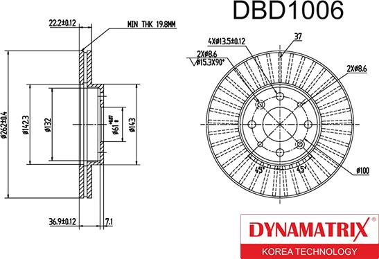 Dynamatrix DBD1006 - Discofreno autozon.pro