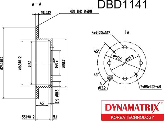 Dynamatrix DBD1141 - Discofreno autozon.pro