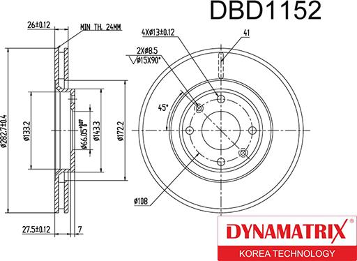 Dynamatrix DBD1152 - Discofreno autozon.pro