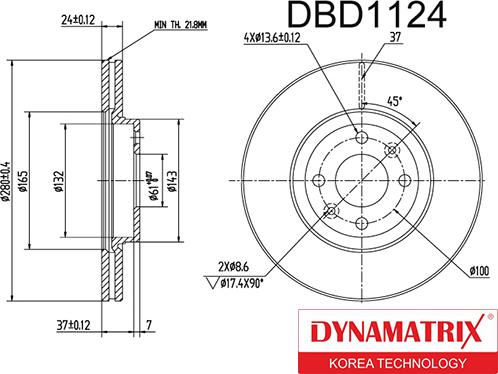 Dynamatrix DBD1124 - Discofreno autozon.pro