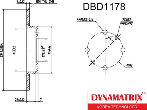 Dynamatrix DBD1178 - Discofreno autozon.pro