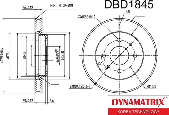 Dynamatrix DBD1845 - Discofreno autozon.pro