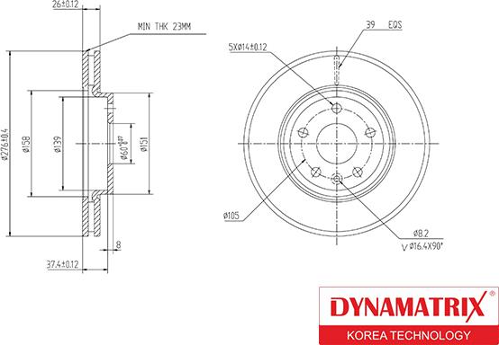 Dynamatrix DBD1869 - Discofreno autozon.pro