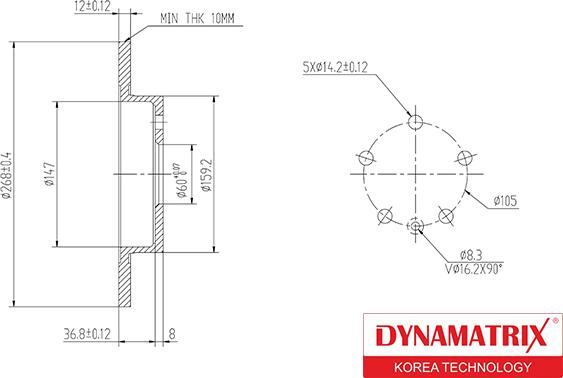 Dynamatrix DBD1872 - Discofreno autozon.pro