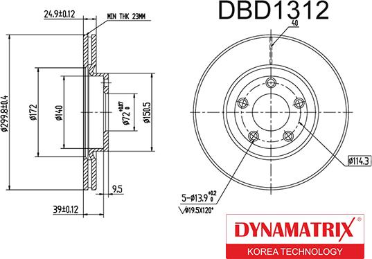 Dynamatrix DBD1312 - Discofreno autozon.pro