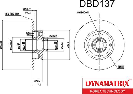 Dynamatrix DBD137 - Discofreno autozon.pro