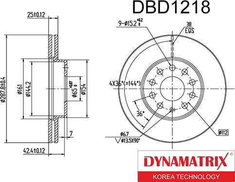 Dynamatrix DBD1218 - Discofreno autozon.pro