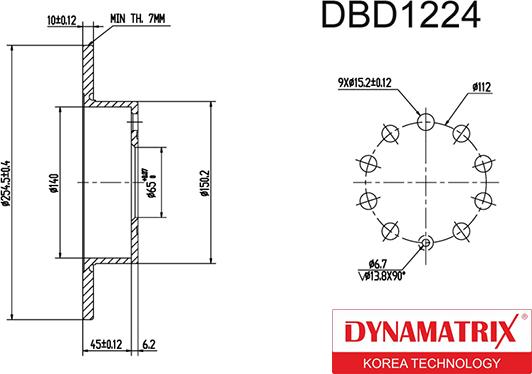 Dynamatrix DBD1224 - Discofreno autozon.pro