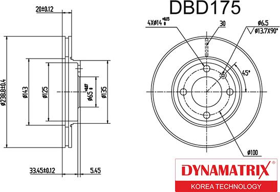 Dynamatrix DBD175 - Discofreno autozon.pro