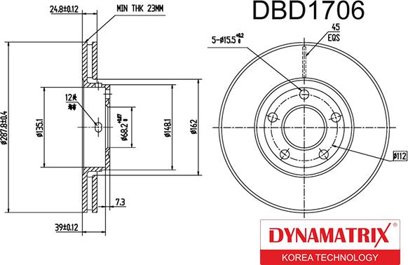 Dynamatrix DBD1706 - Discofreno autozon.pro