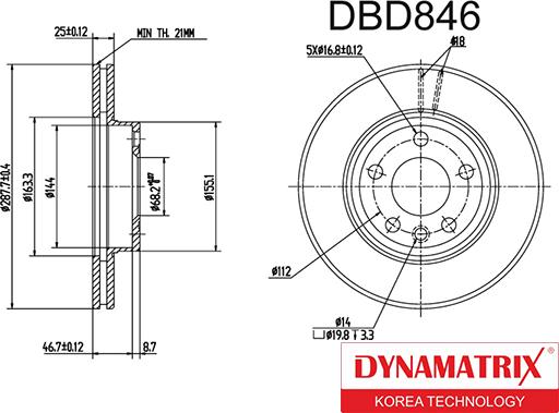 Dynamatrix DBD846 - Discofreno autozon.pro