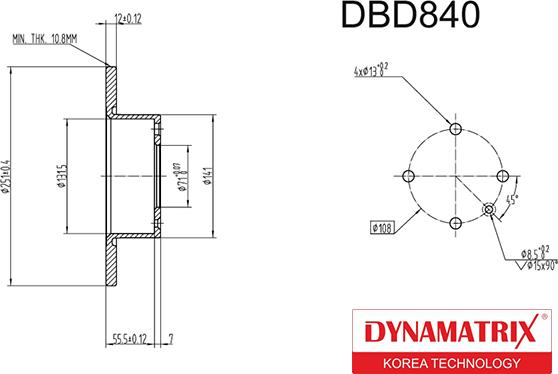 Dynamatrix DBD840 - Discofreno autozon.pro