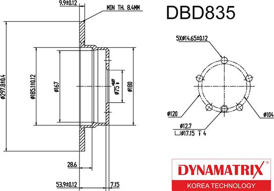 Dynamatrix DBD835 - Discofreno autozon.pro