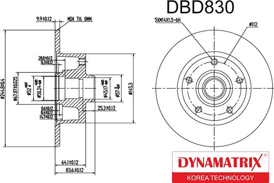 Dynamatrix DBD830 - Discofreno autozon.pro