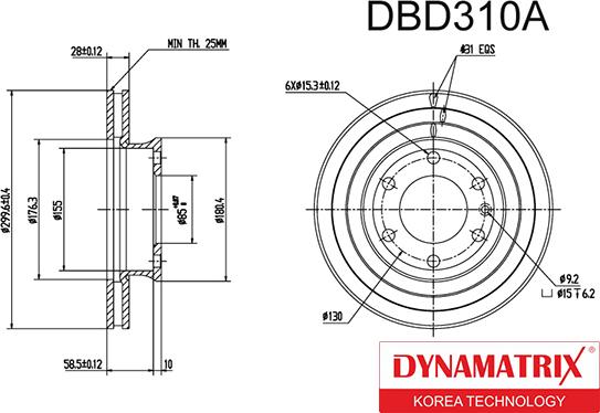 Dynamatrix DBD310A - Discofreno autozon.pro