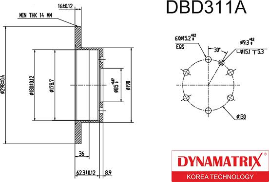 Dynamatrix DBD311A - Discofreno autozon.pro